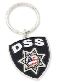 Custom Character Badge Keychains with Decorative Charms