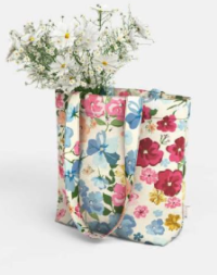 Custom Printed Fabric Tote Bags with Decorative Designs