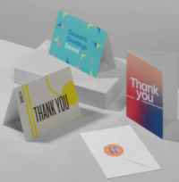 Custom Printed Greeting Cards with Decorative Artwork