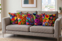 Custom Printed Decorative Cushions with Pattern Designs
